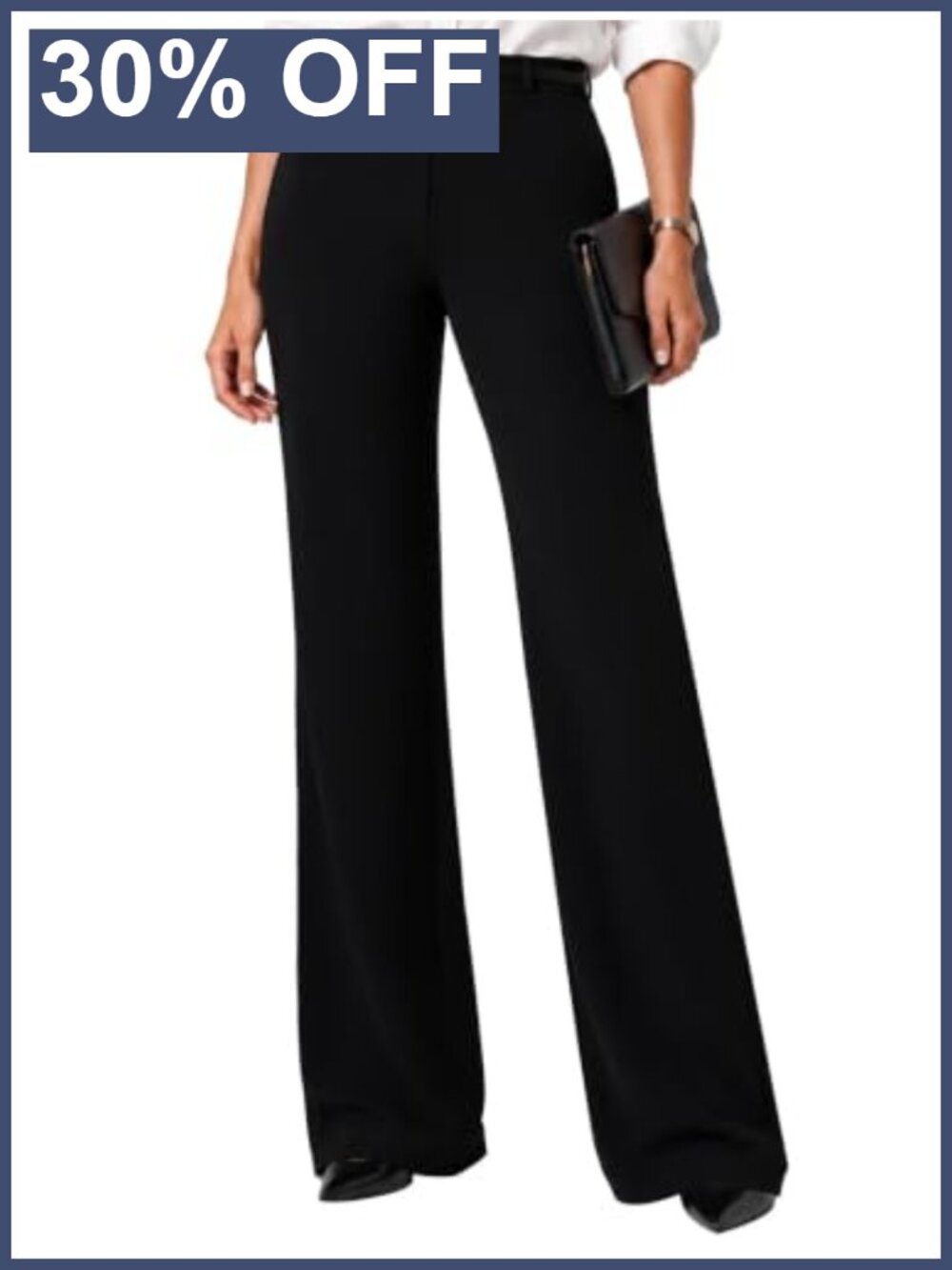 Sunzel Womens Stretch Wide Leg Dress Pants High Waisted Trousers Work
